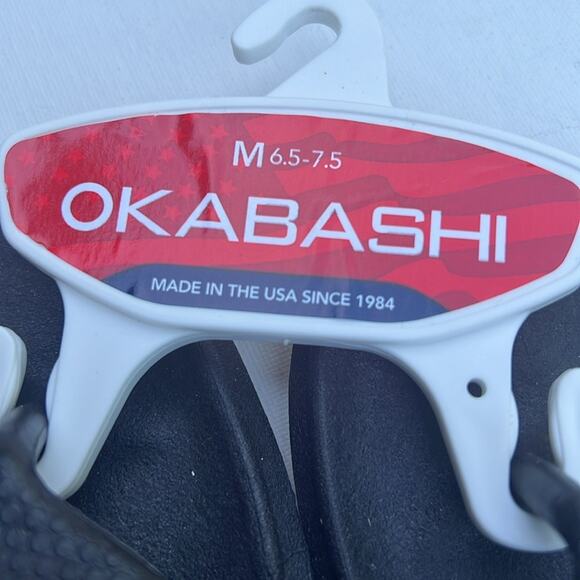 Okabashi Women’s Black Arch Support Non Slip Washable Every Day Sandals Sz M NWT - Picture 11 of 11